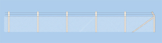peco-ratio-436-sicherheitszaun-1600mm-oo-ho-mit-toren image 1