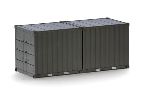 herpa-minitanks-2x-10ft-container-bundeswehr-modell-1-87-bronzegruen image 7