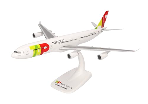 herpa-snapfit-tap-a340-300-flugzeugmodell-1-200-cs-tob image 7