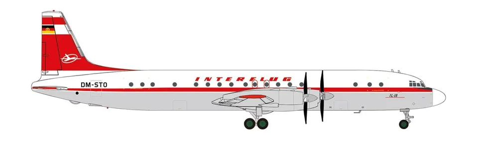 herpa-wings-interflug-il-18-flugzeugmodell-1-200-dm-sto image 1