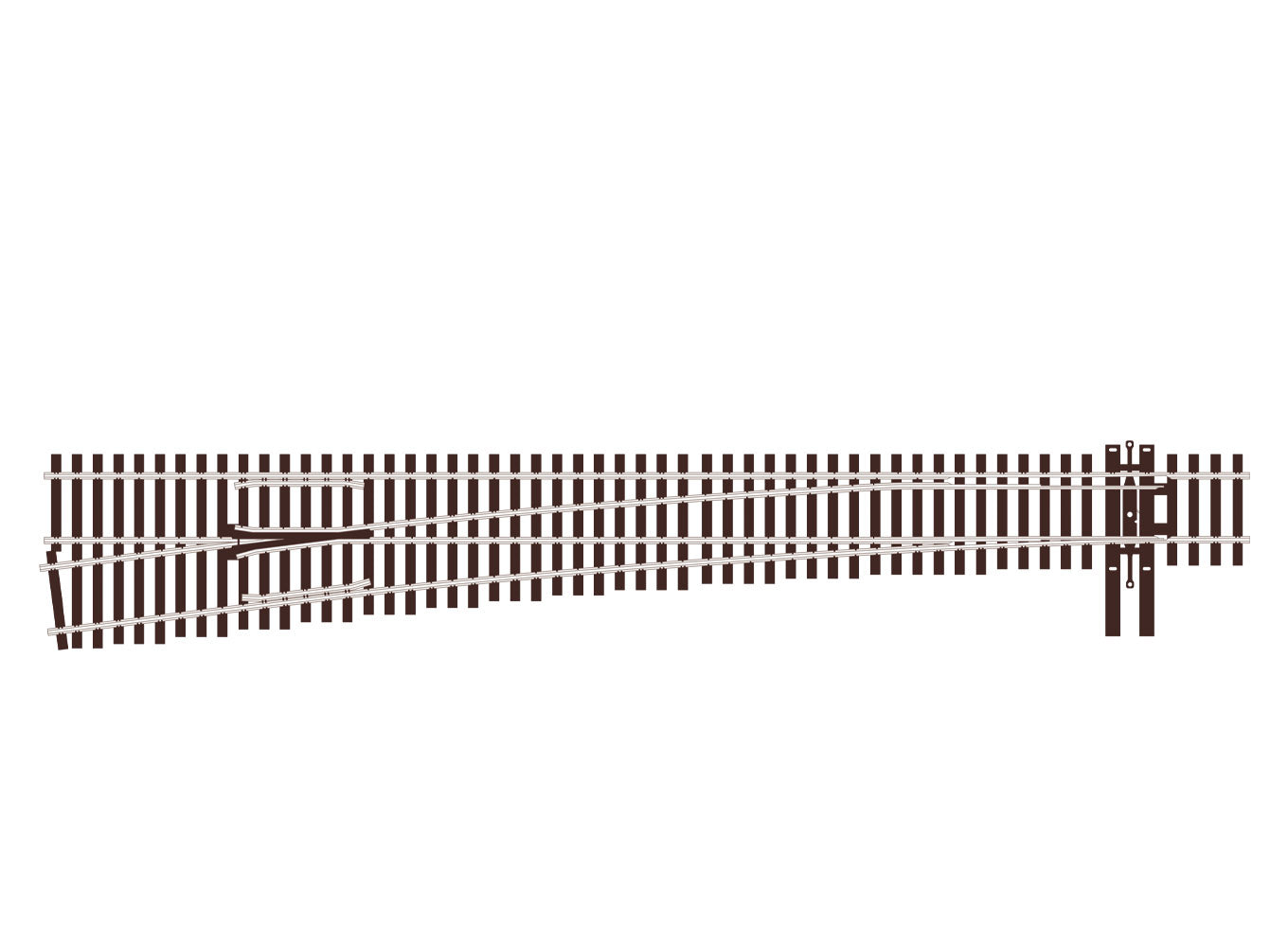 peco-streamline-slu7082-weiche-links-code-70-h0-8 image 1