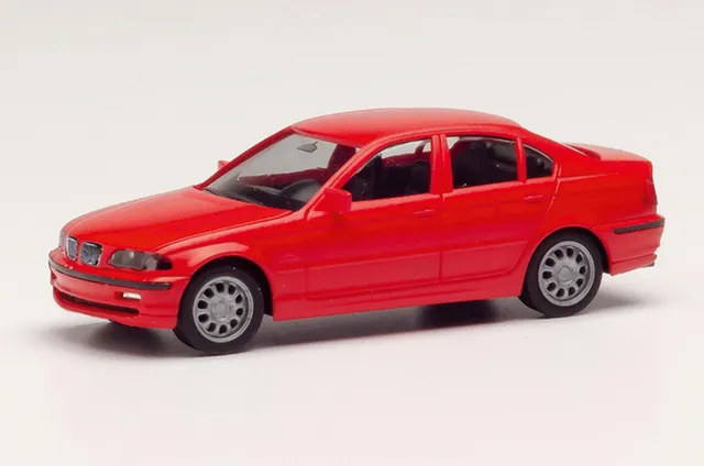 herpa-minikit-bmw-3er-limousine-e46-modellauto-1-87-hellrot image 1