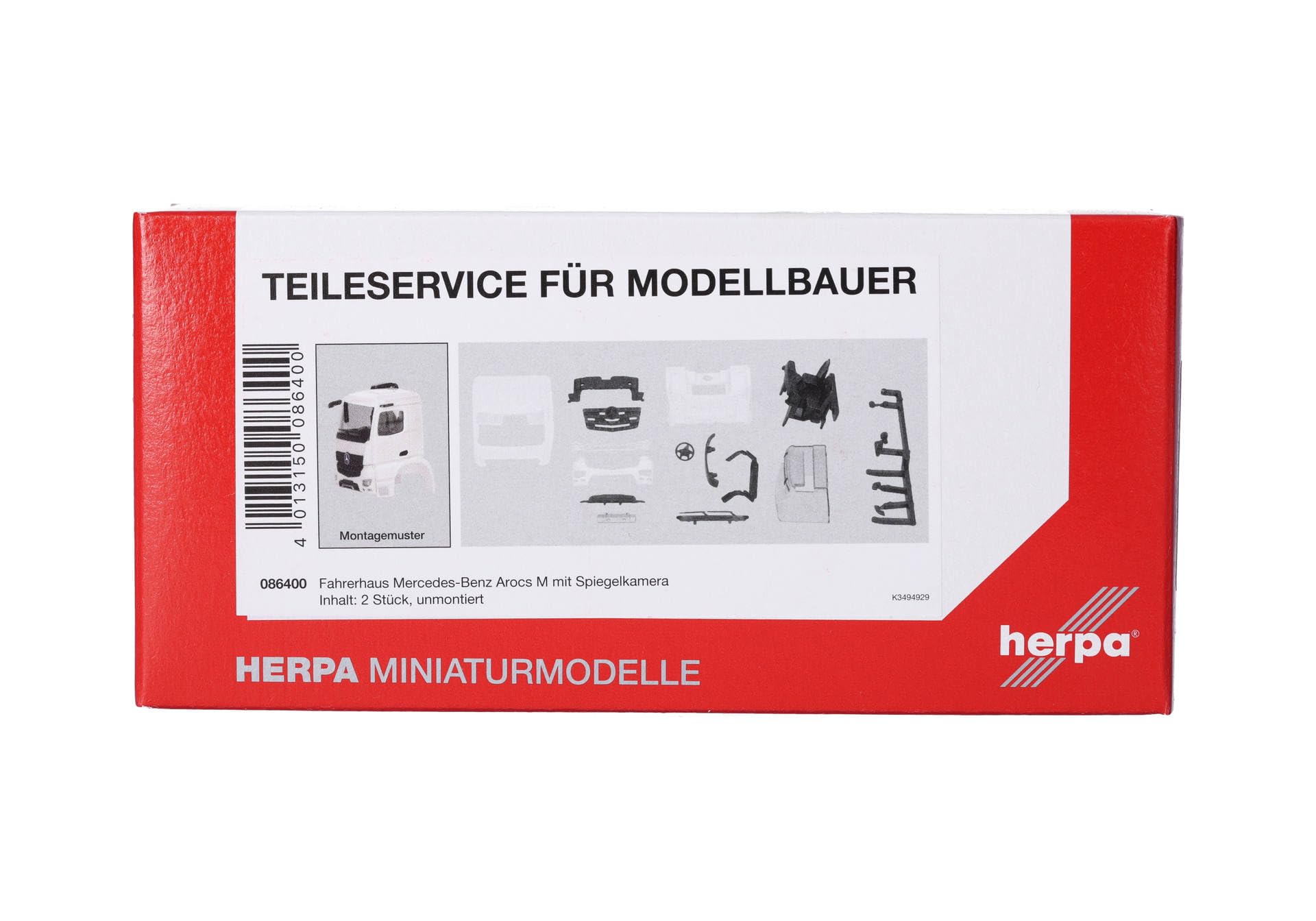 herpa-teileservice-086400-fahrerhaus-mb-arocs-m-mit-spiegelkamera-wei-2-st-ck image 3
