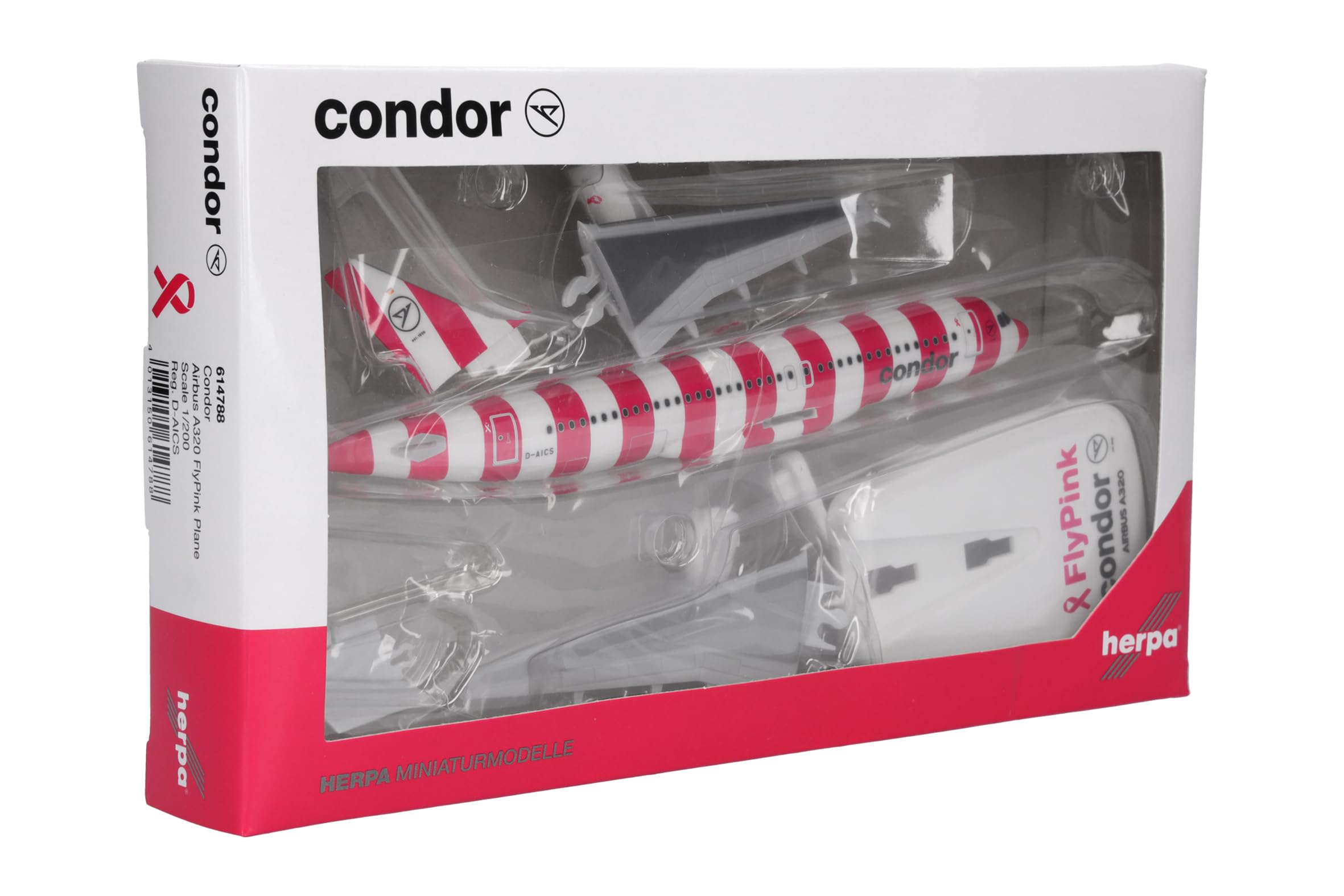 herpa-snapfit-condor-airbus-a320-flypink-flugzeugmodell-1-200 image 7