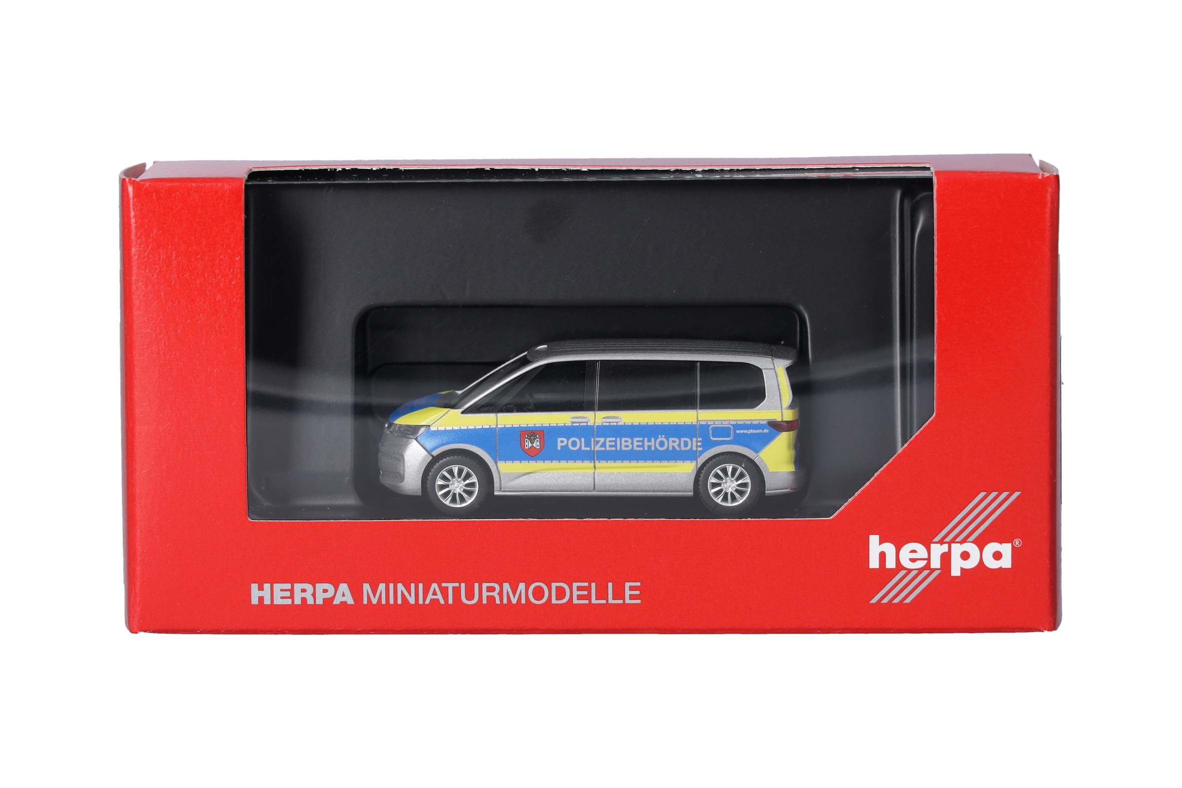 herpa-cars-trucks-vw-multivan-modellauto-polizei-plauen-1-87 image 5