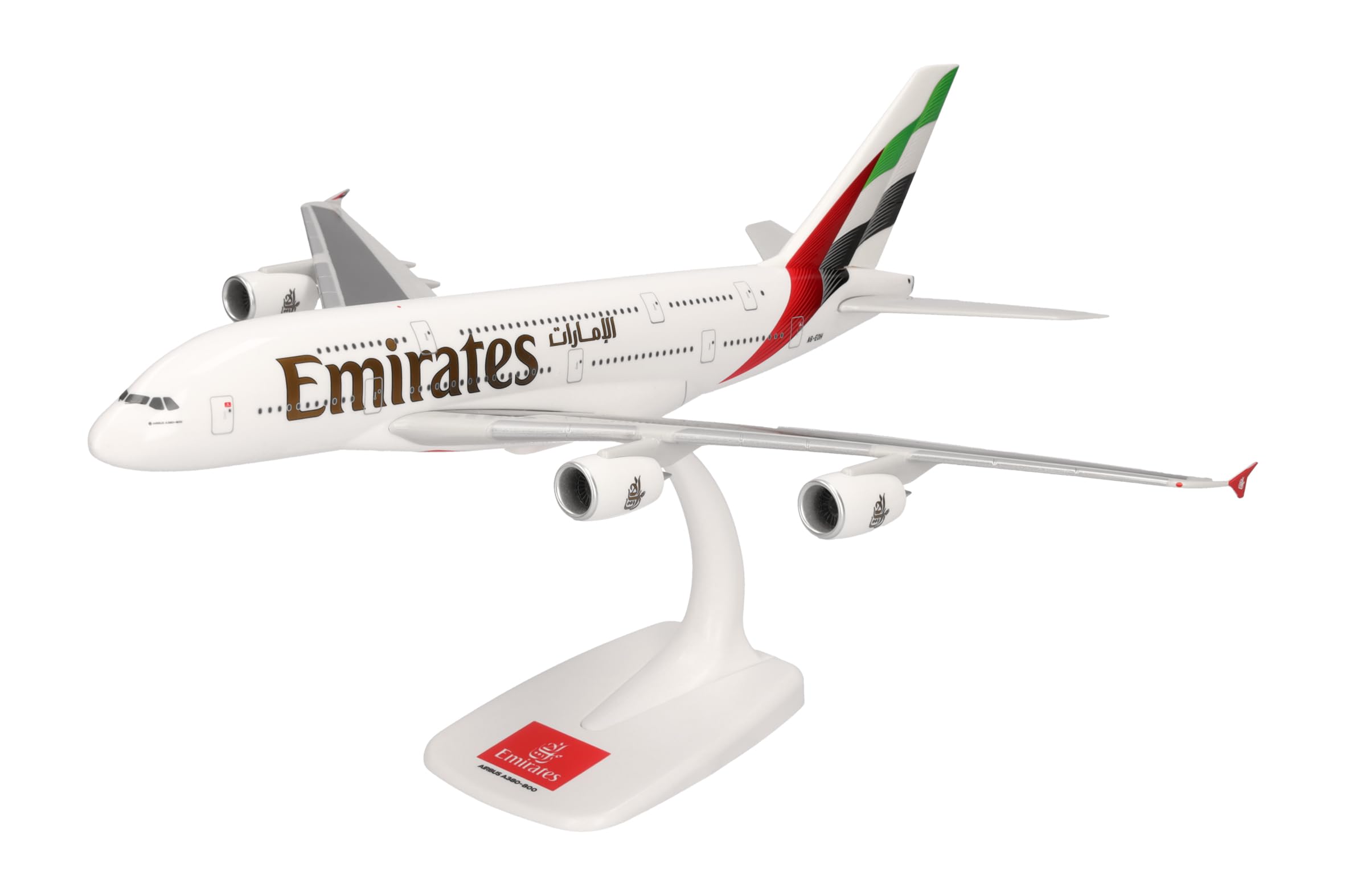 herpa-snapfit-emirates-airbus-a380-flugzeugmodell-1-250 image 1