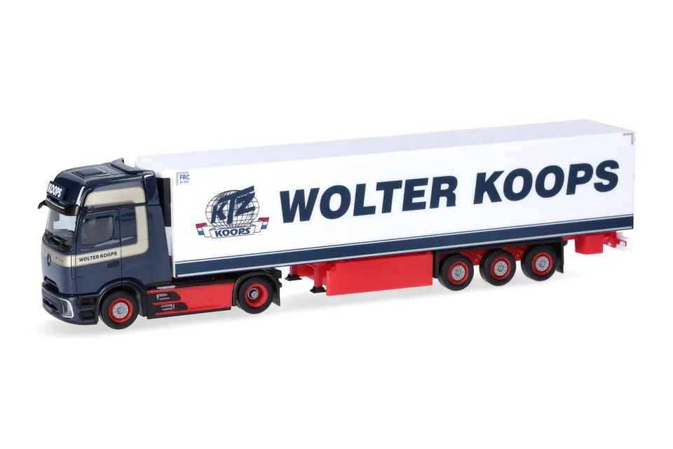 herpa-mercedes-actros-l-procabin-lkw-modell-wolter-koops-1-87 image 1