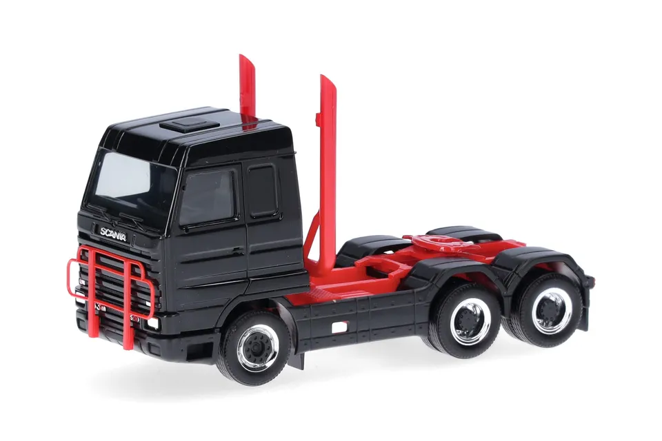 herpa-scania-143-streamline-zugmaschine-lkw-modell-1-87-schwarz image 1