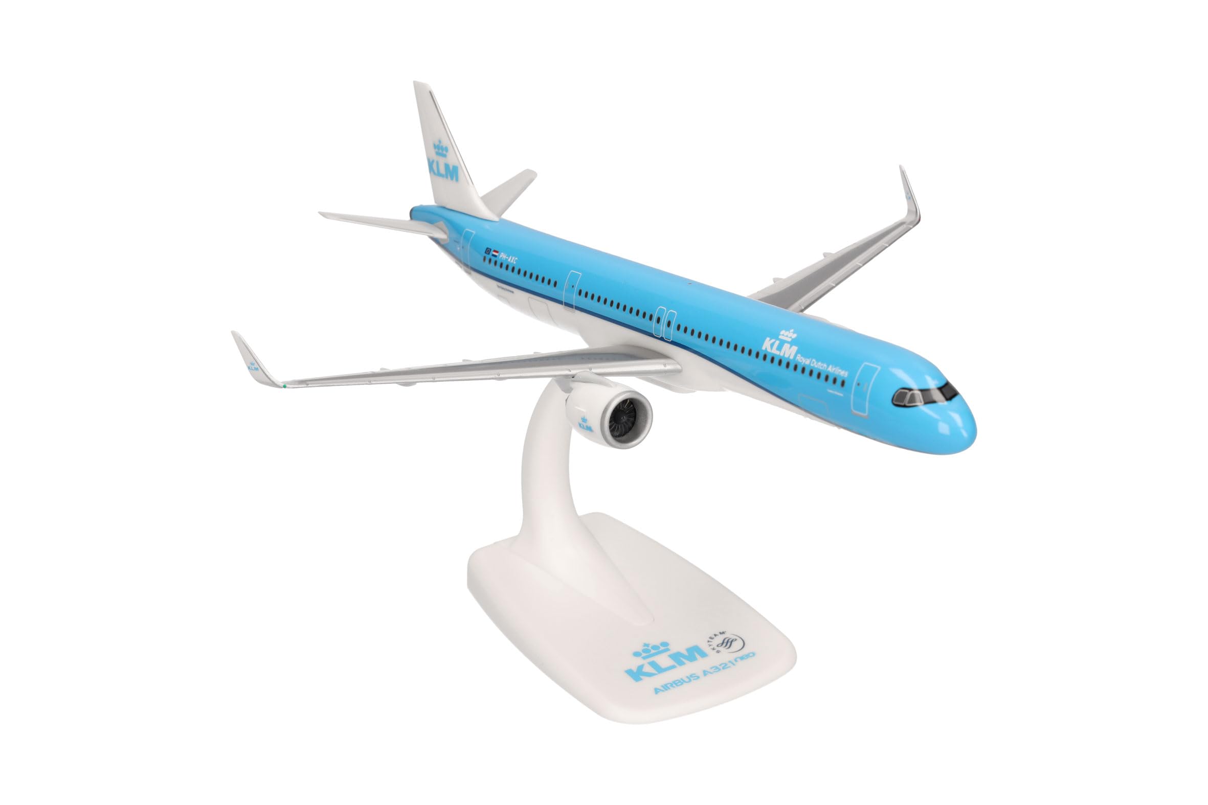 herpa-snapfit-klm-airbus-a321neo-flugzeugmodell-1-200-kunststoff image 4