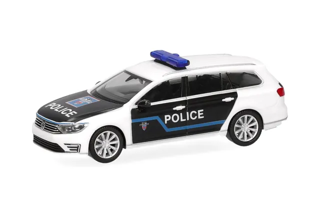 herpa-cars-trucks-vw-passat-variant-gte-police-paris-modellauto-1-87 image 1