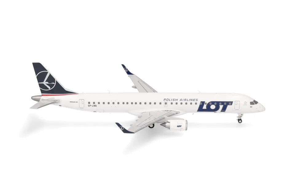 herpa-wings-embraer-e195-lot-polish-airlines-1-200-flugzeug image 1