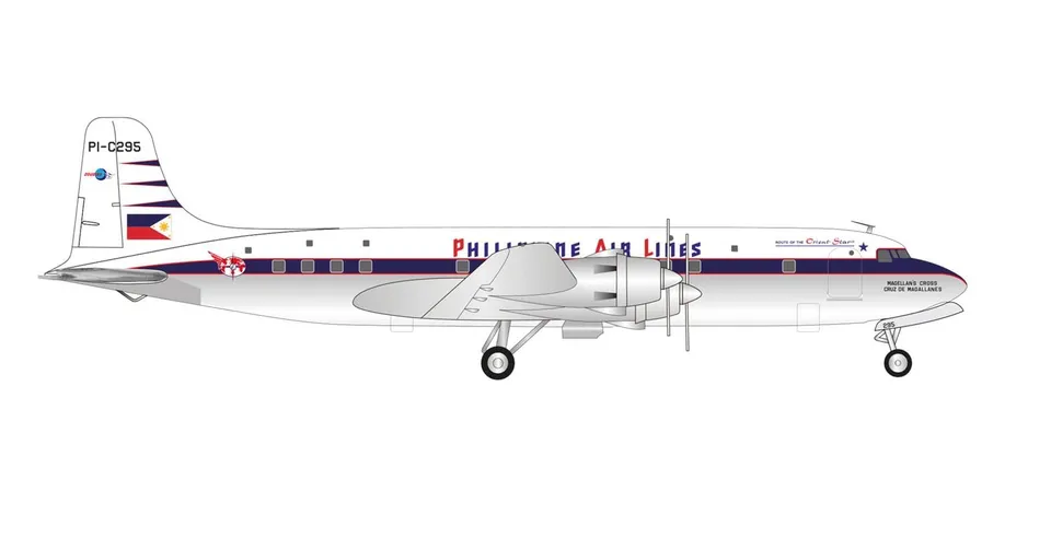 herpa-wings-douglas-dc-6b-philippine-pi-c295-flugzeugmodell-1-200 image 1
