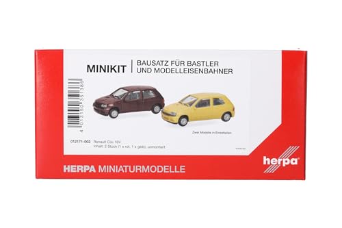 herpa-minikit-renault-clio-16v-bausatz-1-87-gelb-rot image 5