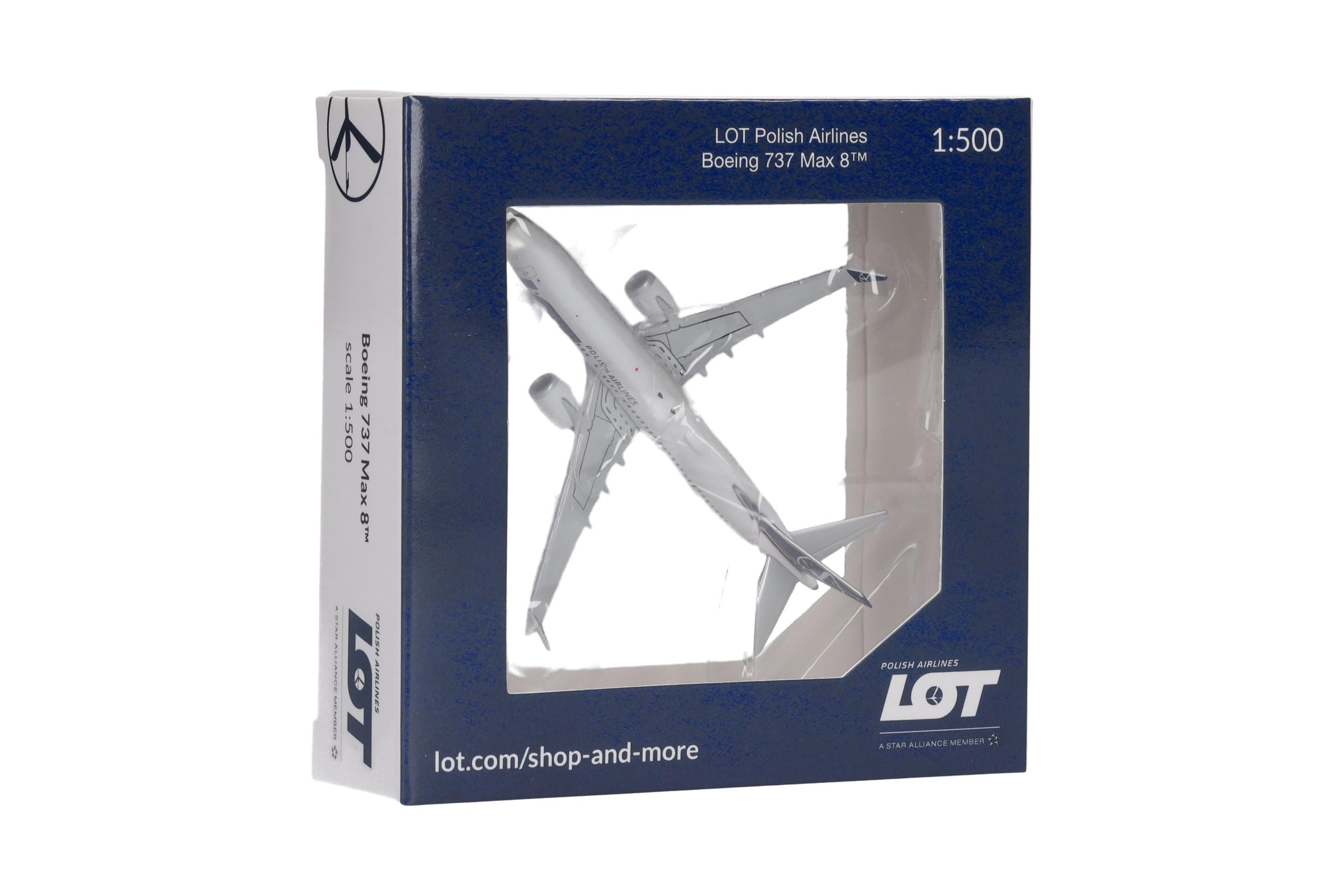 herpa-wings-lot-boeing-737-max-8-flugzeugmodell-1-500-metall image 5