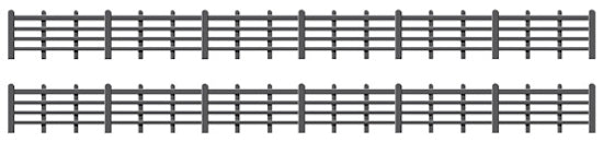 ratio-425-streckenzaun-h0-oo-schwarz-4-reihig image 1
