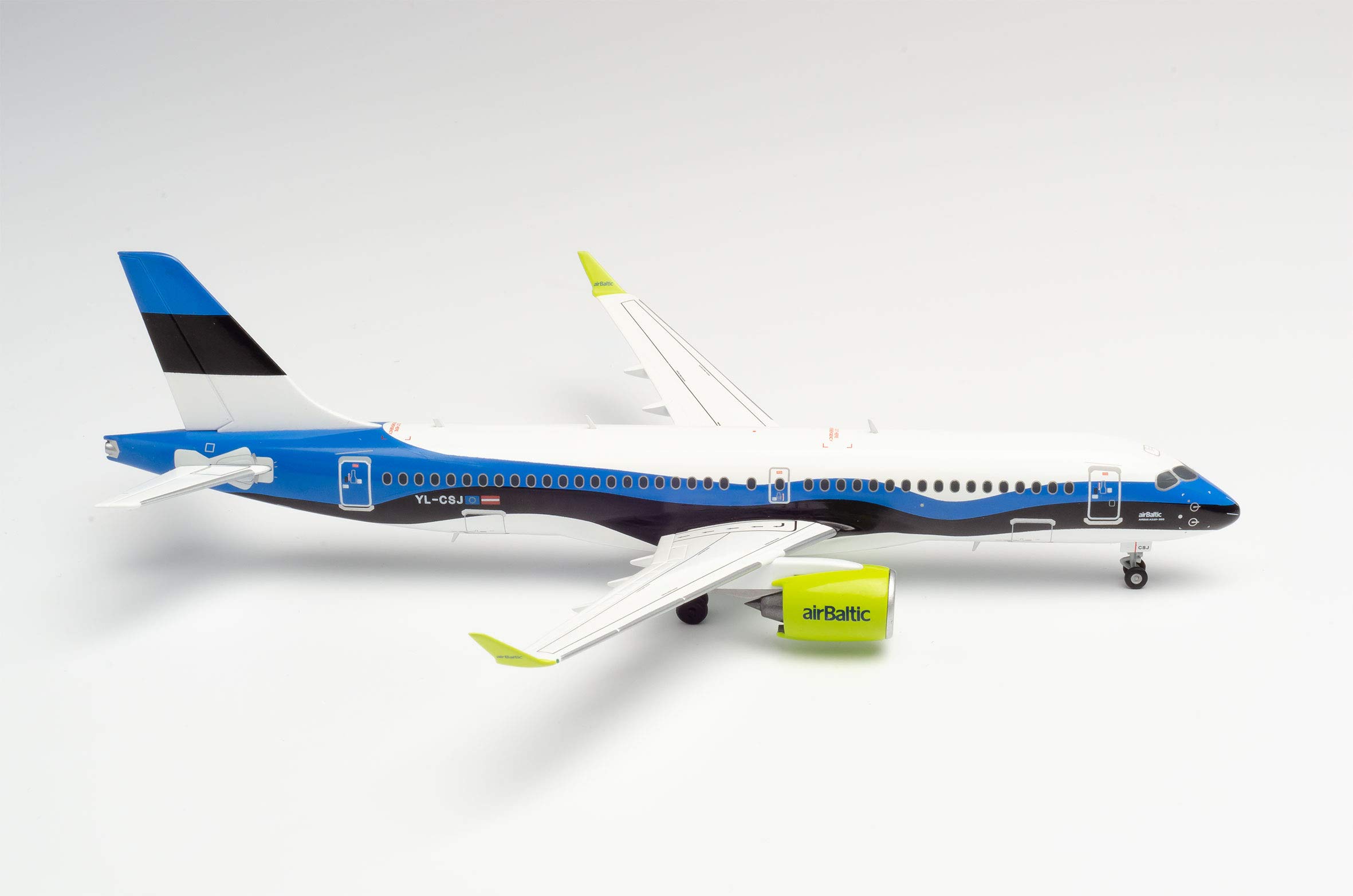herpa-wings-airbus-a220-300-airbaltic-latvia-100-modell-1-200 image 7