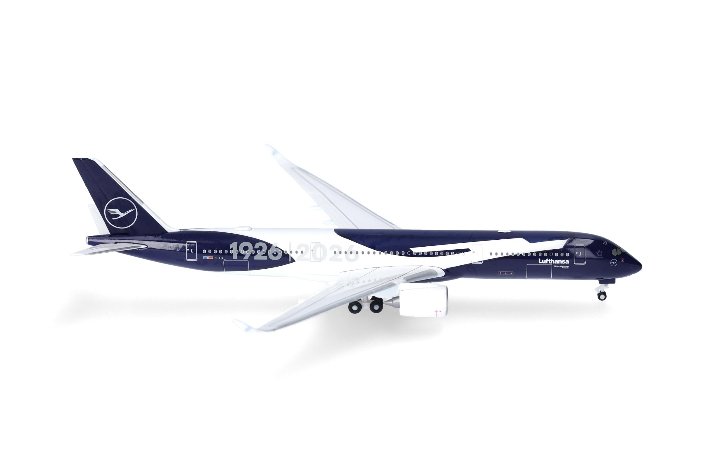 herpa-wings-lufthansa-a350-900-100-jahre-modellflugzeug-1-500-metall image 1