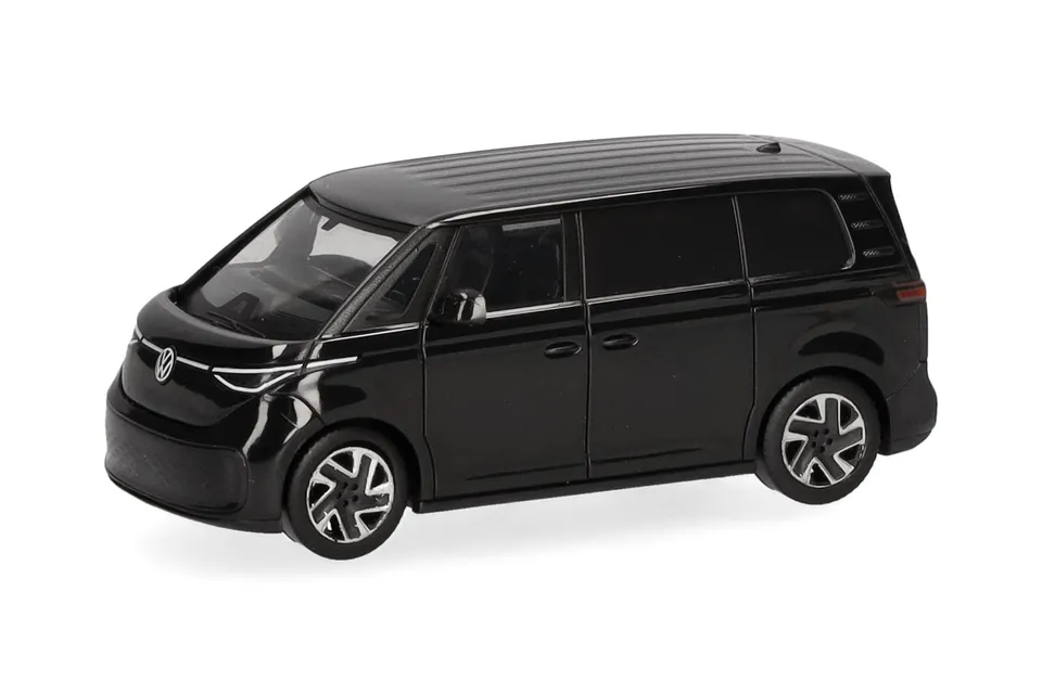 herpa-vw-id-buzz-modellauto-1-87-schwarz-kunststoff-h0 image 1
