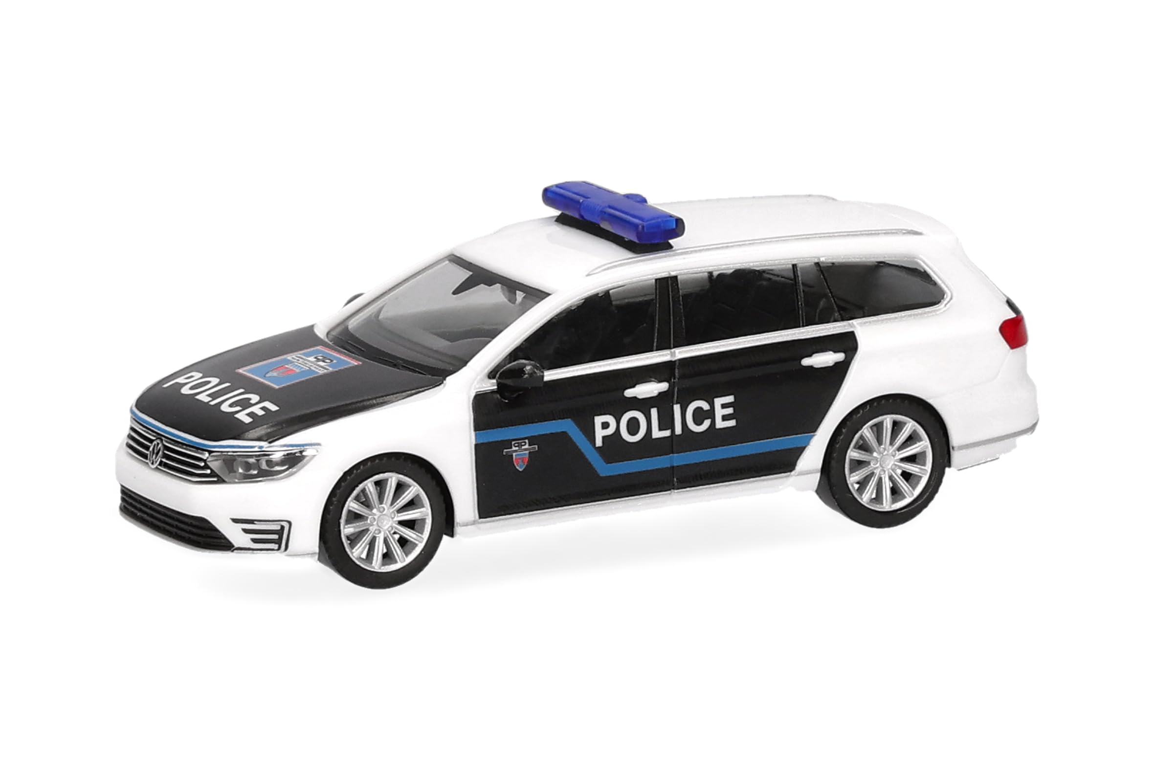 herpa-cars-trucks-vw-passat-variant-gte-police-paris-modellauto-1-87 image 1