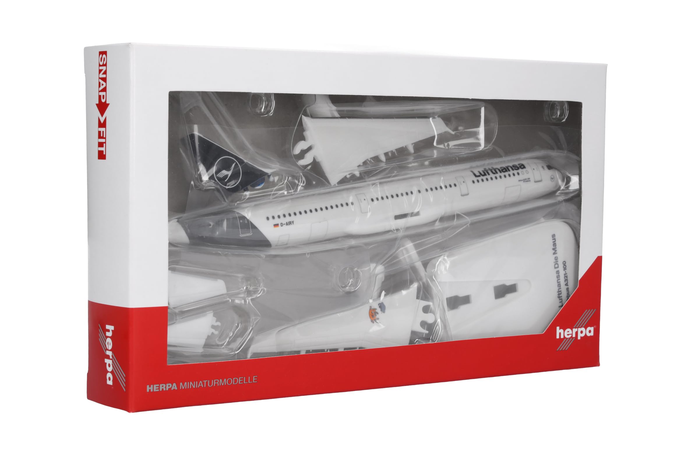 herpa-snapfit-lufthansa-a321-die-maus-flugzeugmodell-1-200 image 5