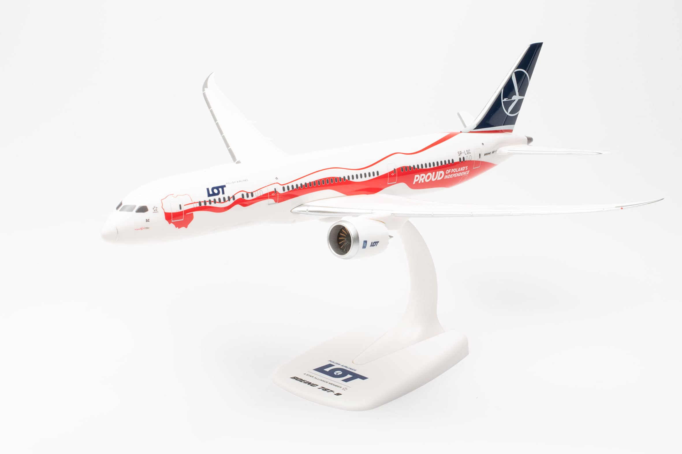 herpa-snapfit-boeing-787-9-lot-flugzeugmodell-1-200 image 1