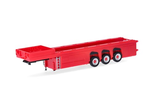 herpa-cars-betonteileauflieger-3achs-lkw-modell-1-87-rot image 2