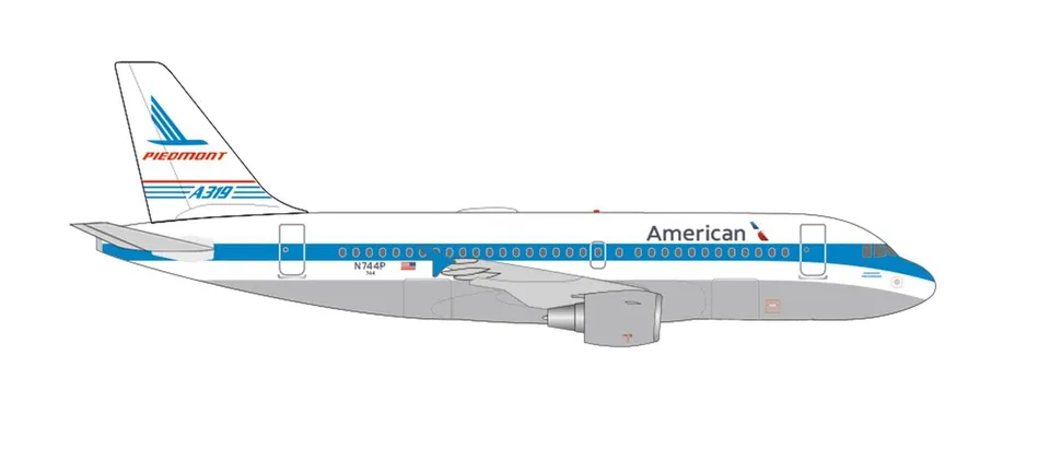 herpa-wings-airbus-a319-flugzeugmodell-american-airlines-1-500 image 1
