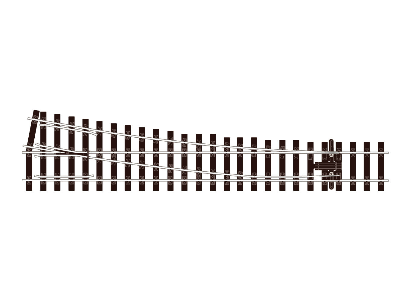 peco-streamline-sle895-weiche-rechts-spur-1-code-200-electrofrog image 1
