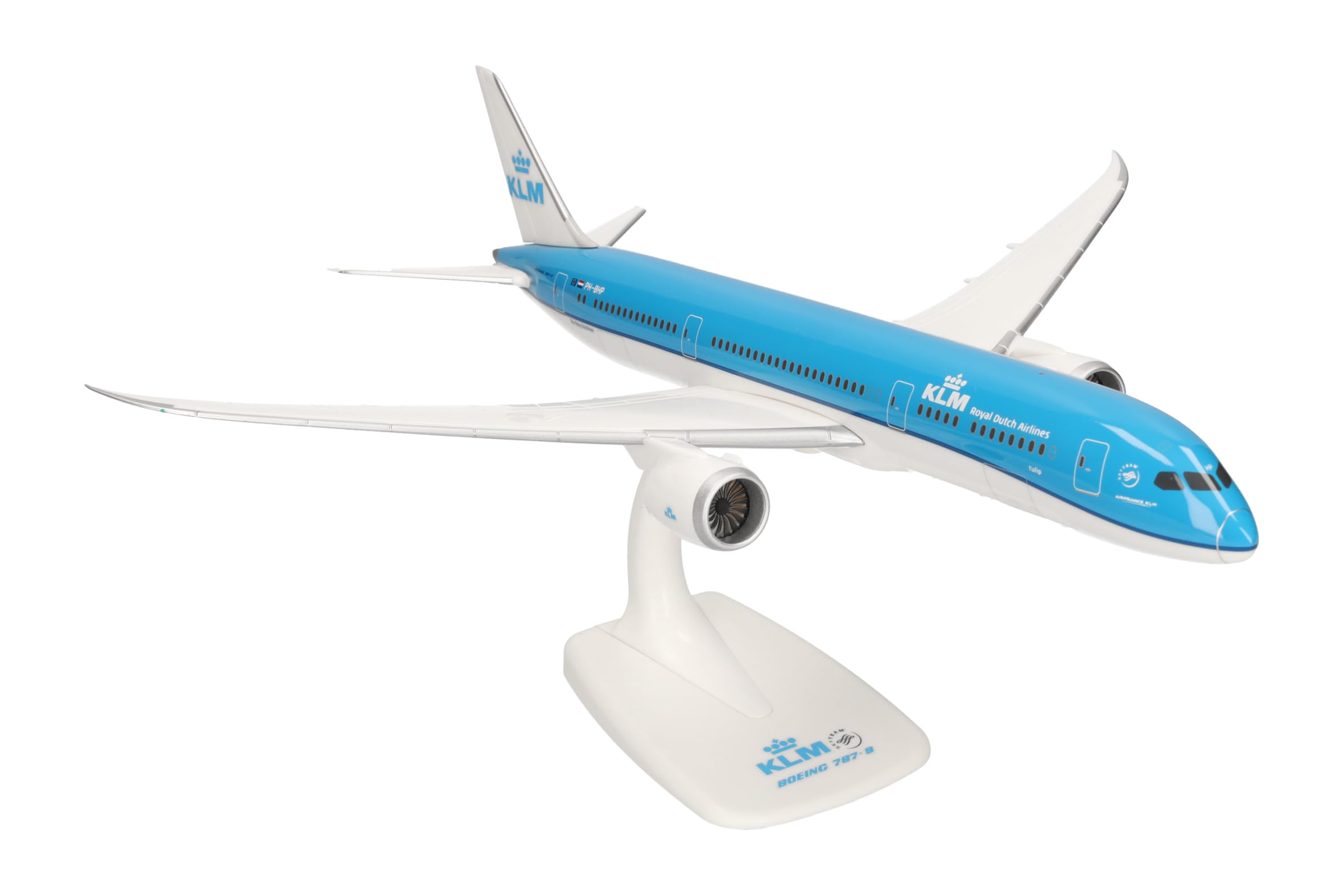 herpa-snapfit-klm-787-9-flugzeugmodell-1-200-ph-bhp-orange image 4