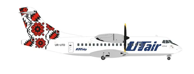 herpa-wings-atr-42-300-utair-ukraine-ur-utd-flugzeugmodell-1-200 image 1
