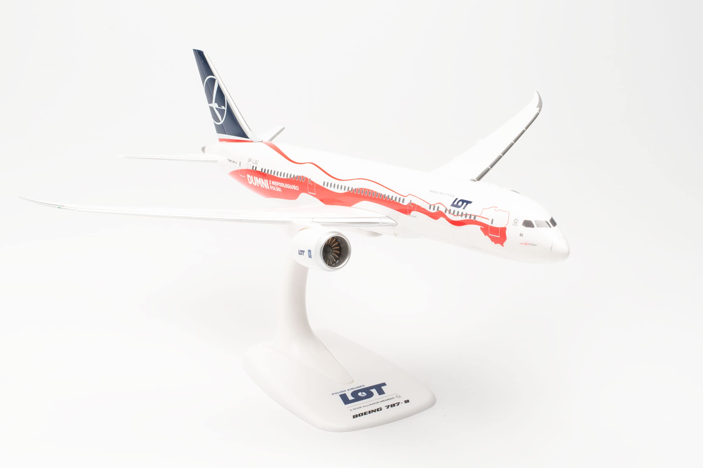 herpa-snapfit-boeing-787-9-lot-flugzeugmodell-1-200 image 3