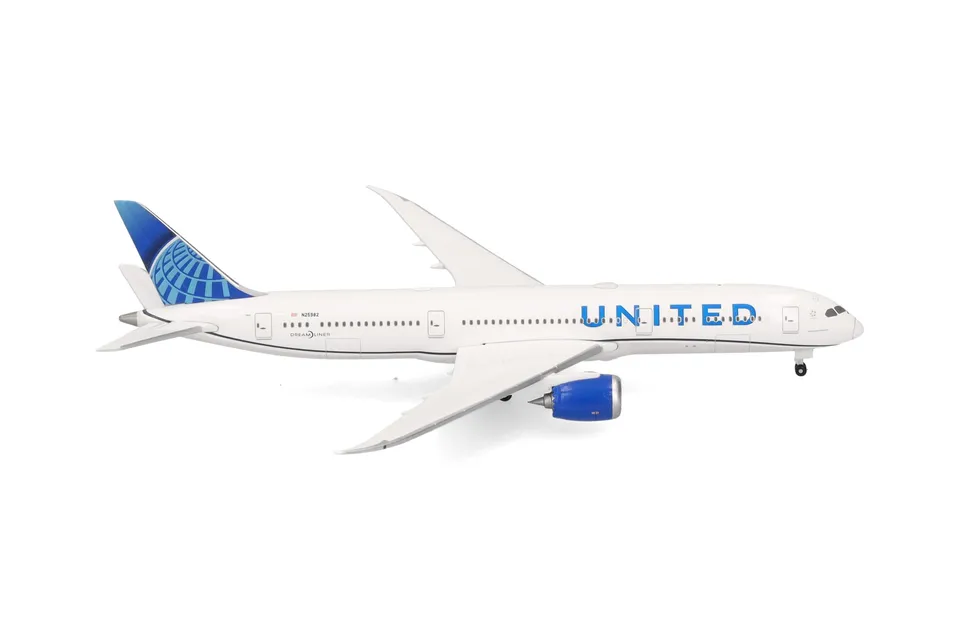 herpa-wings-united-boeing-787-9-modellflugzeug-1-500-n25982-metall image 1