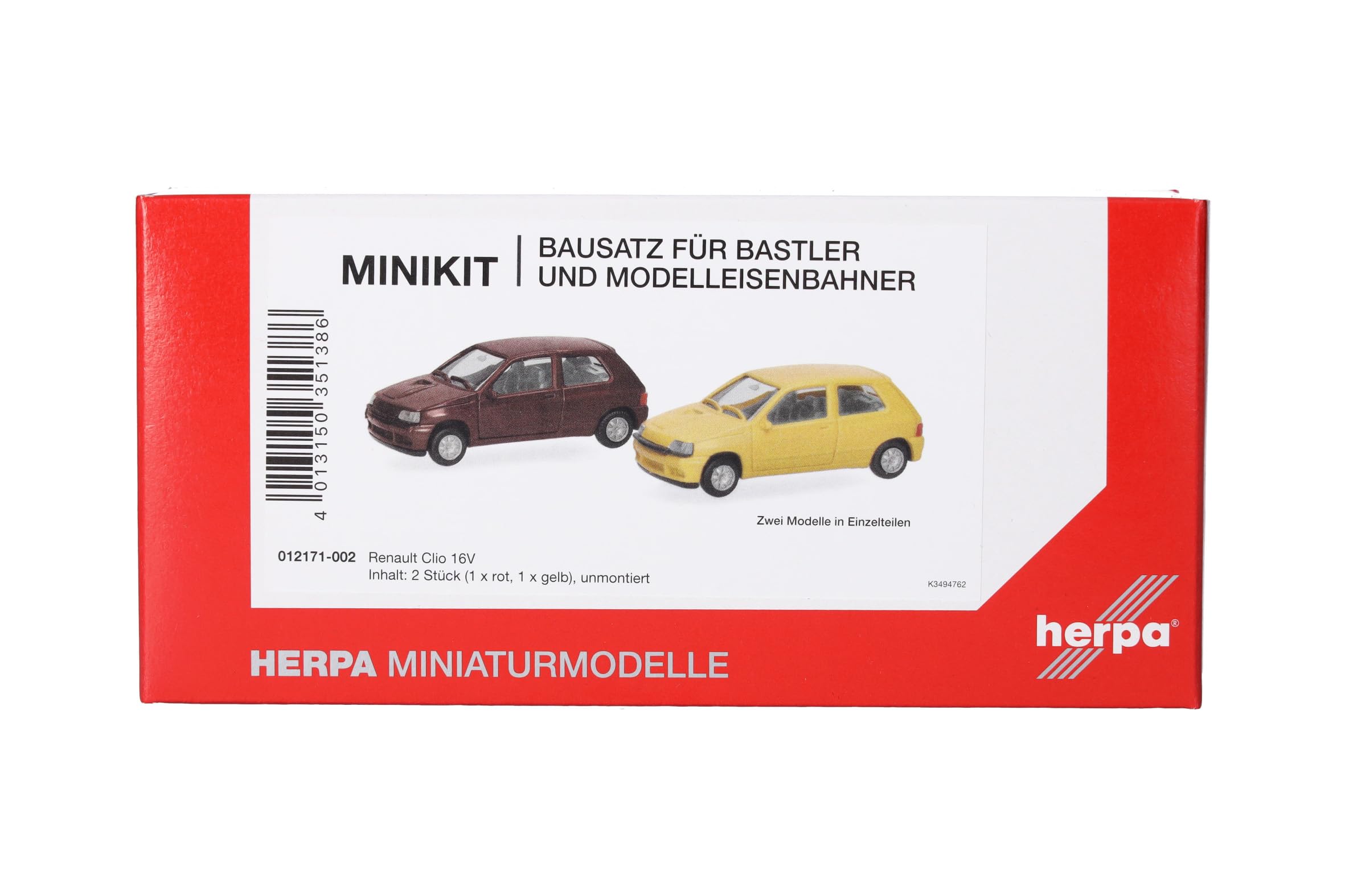 herpa-minikit-renault-clio-16v-bausatz-1-87-gelb-rot image 1