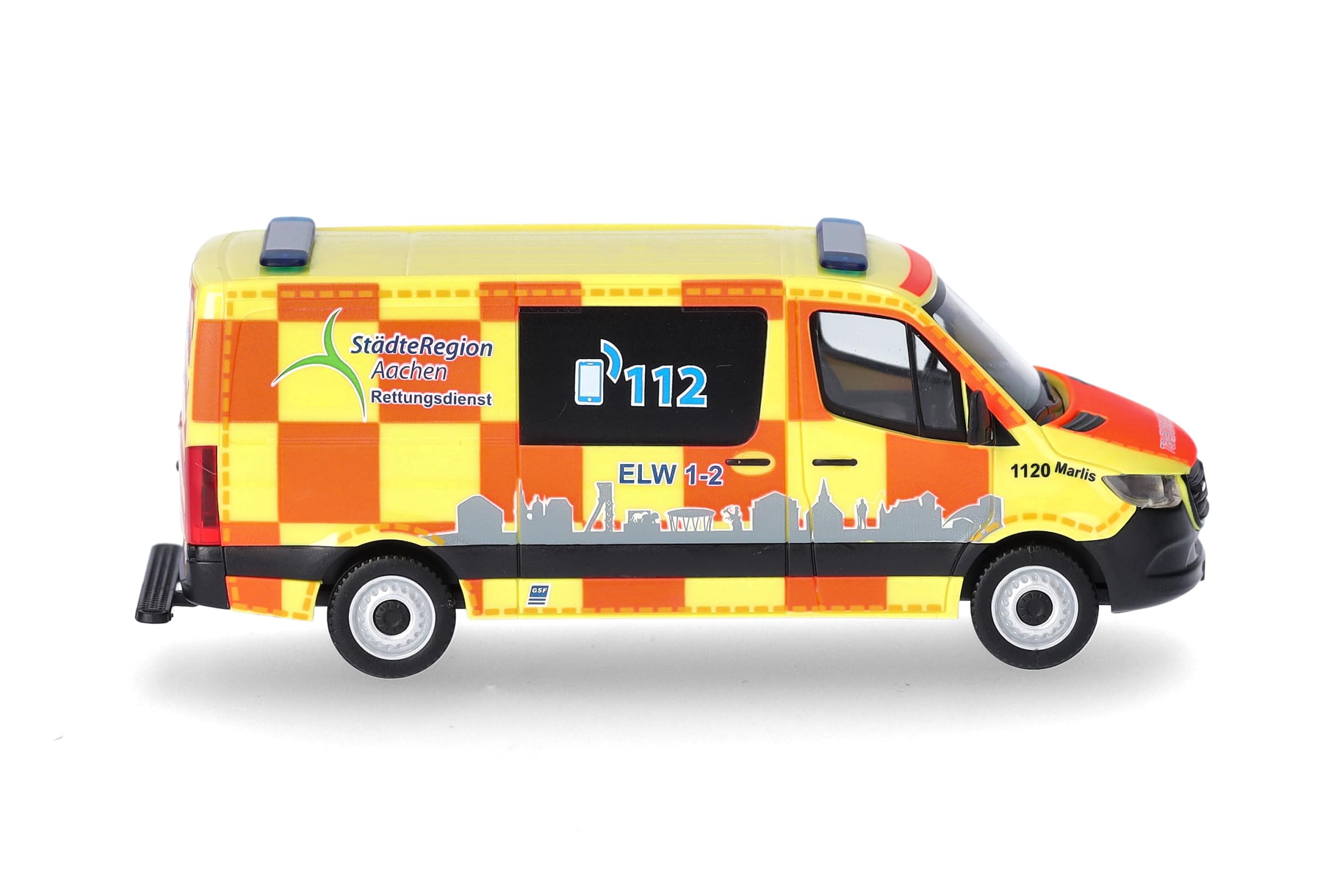 herpa-mercedes-sprinter-rettungsdienst-aachen-modellauto-1-87 image 4