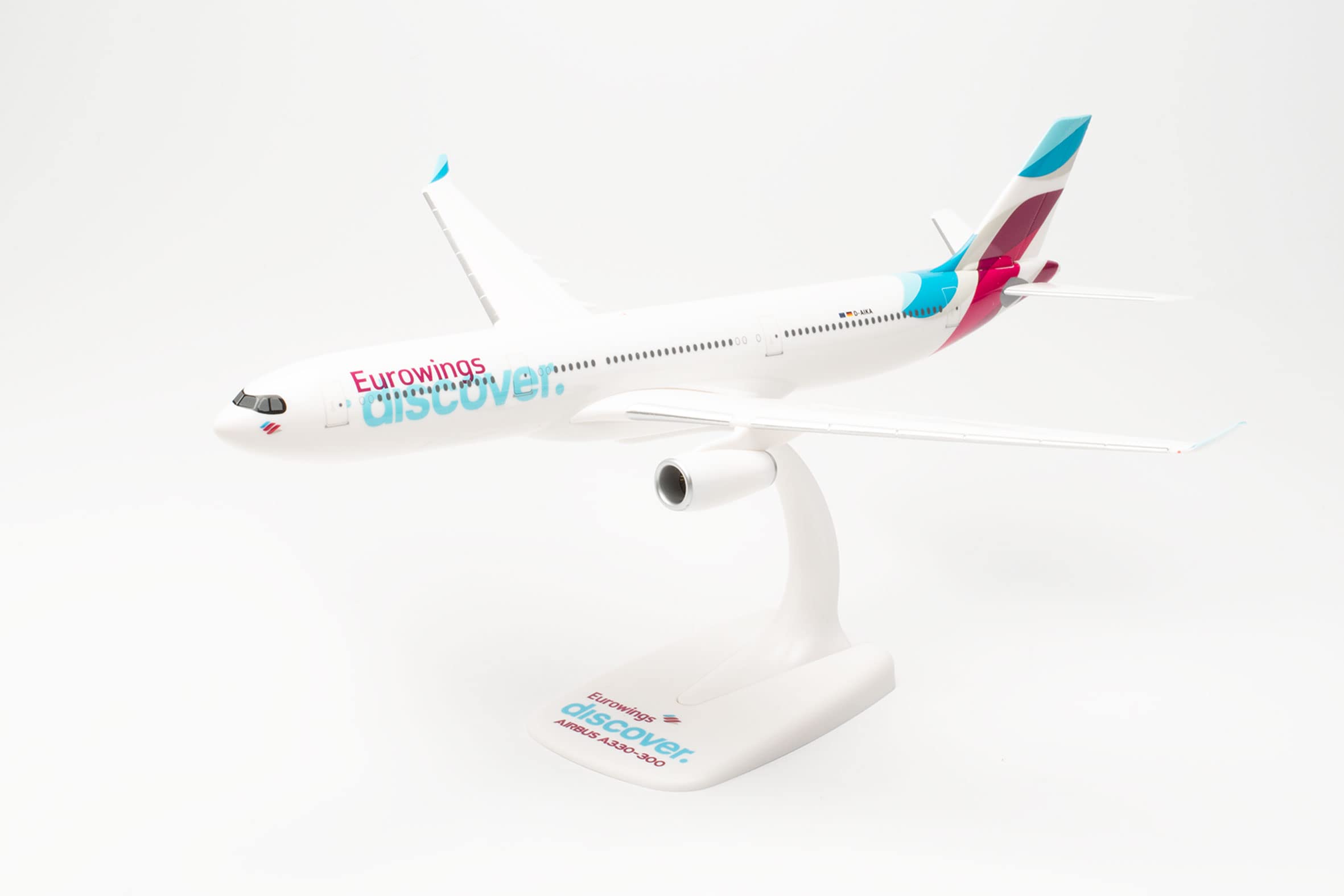herpa-snapfit-airbus-a330-300-eurowings-discover-d-afyr-1-200-kunststoff image 1