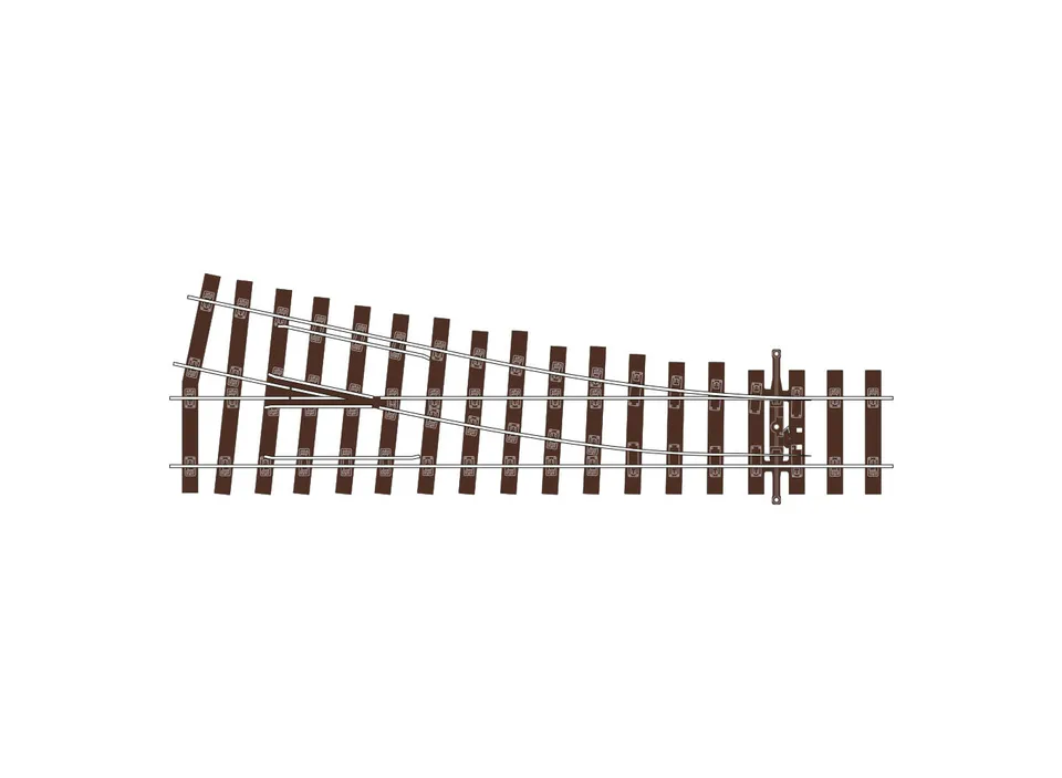 peco-streamline-slu1191-weiche-bullhead-rh-oo-code-75 image 1