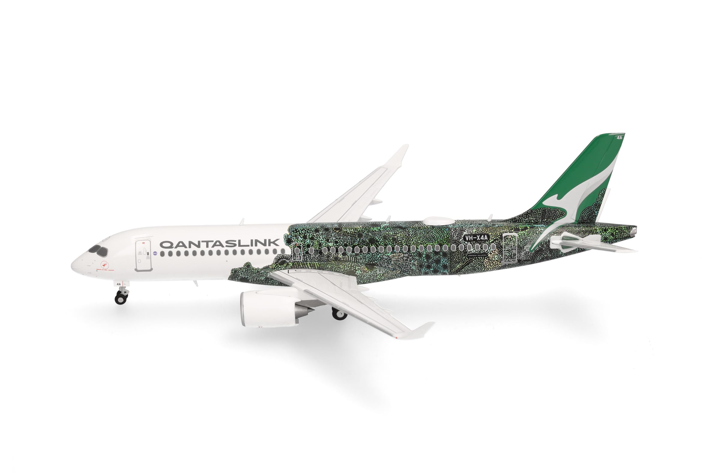 herpa-wings-qantaslink-a220-300-modellflugzeug-1-200-metall image 2