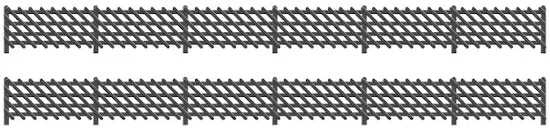 peco-ratio-427-oo-ho-bahnhofszaun-lms-schwarz-680-mm image 1
