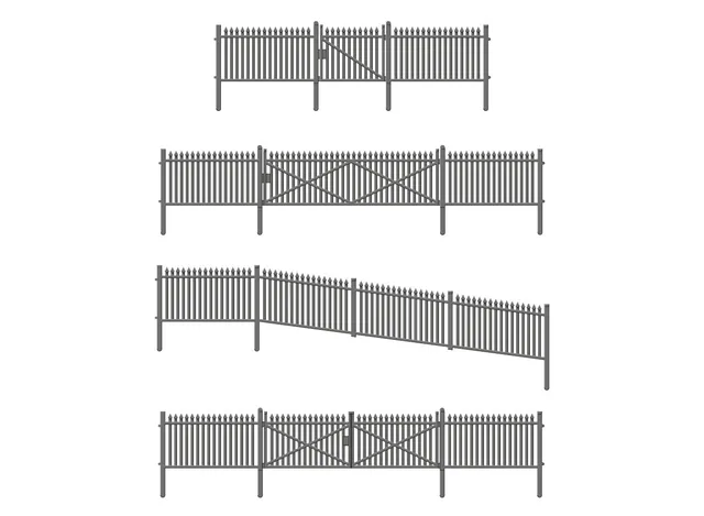 peco-lk12117-gwr-zaun-tore-tt120-bausatz image 1