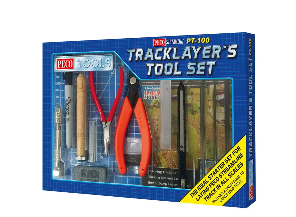 peco-pt100-track-layer-s-tool-gleisbau-werkzeugset-mit-xuron image 1