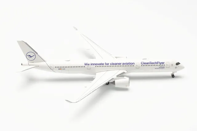 herpa-wings-airbus-a350-900-lufthansa-flugzeugmodell-1-500-metall image 1
