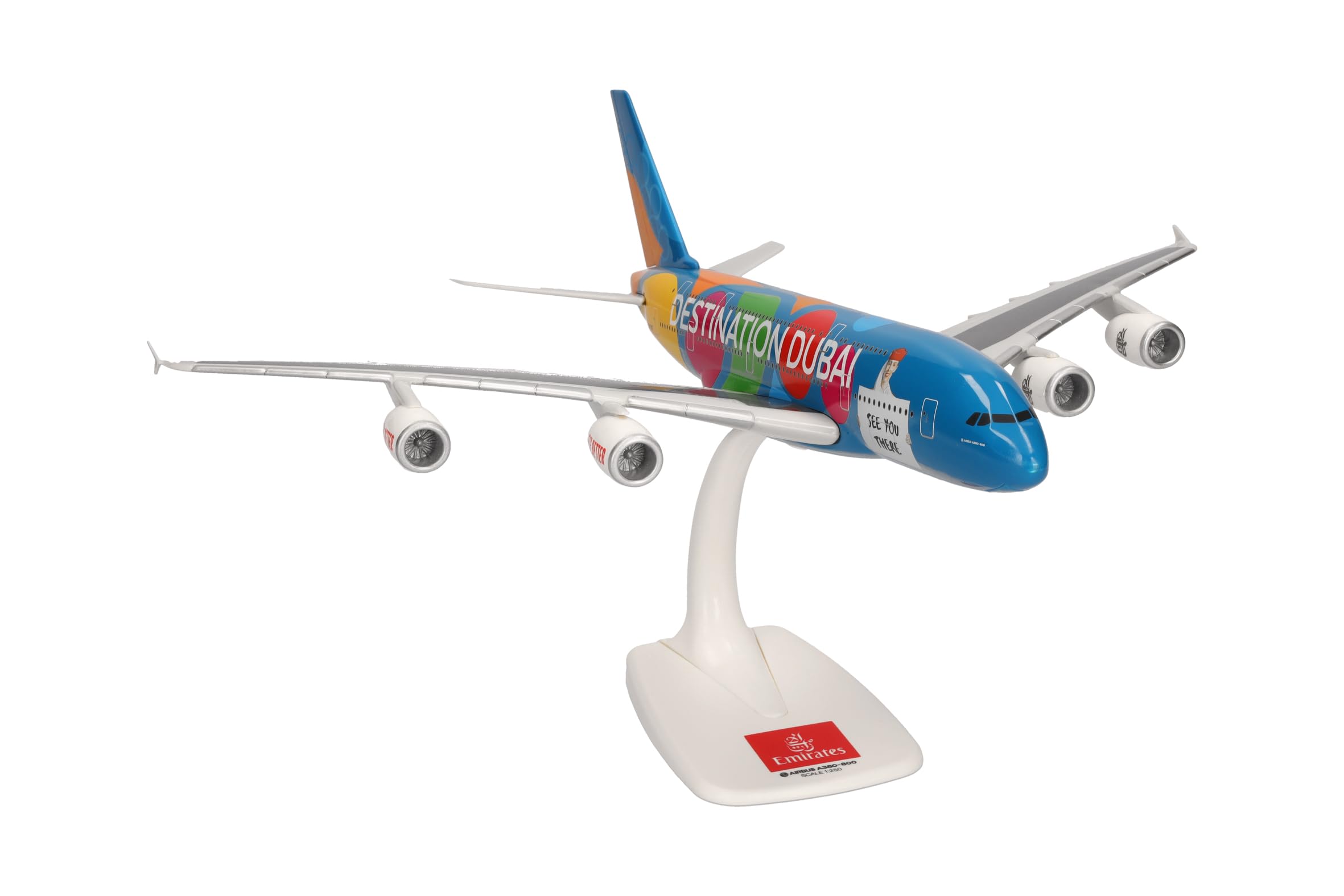 herpa-snapfit-emirates-a380-destination-dubai-1-250-modell image 4