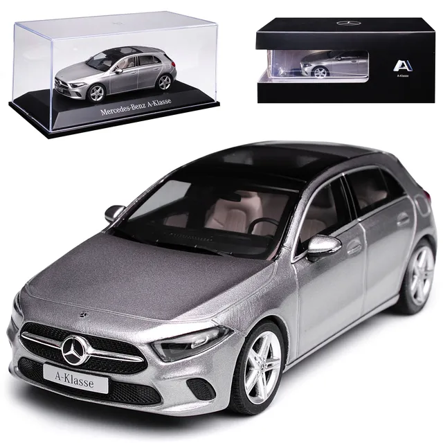 herpa-mercedes-a-klasse-w177-modellauto-1-43-mojave-silber-metall image 1