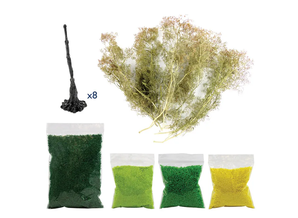 peco-wwscenics-wslf060-baumset-sommer-modellb-ume-bastelset image 1