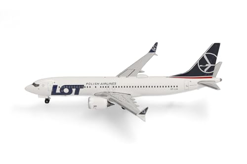 herpa-wings-lot-boeing-737-max-8-flugzeugmodell-1-500-metall image 8