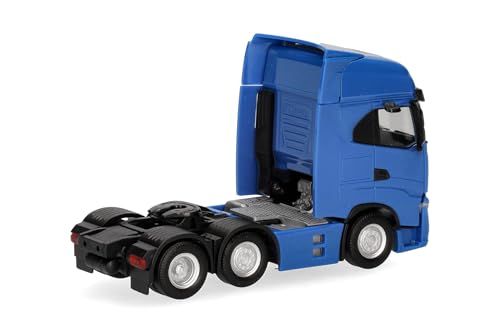 herpa-iveco-s-way-zugmaschine-3achs-lkw-modell-verkehrsblau-1-87 image 7