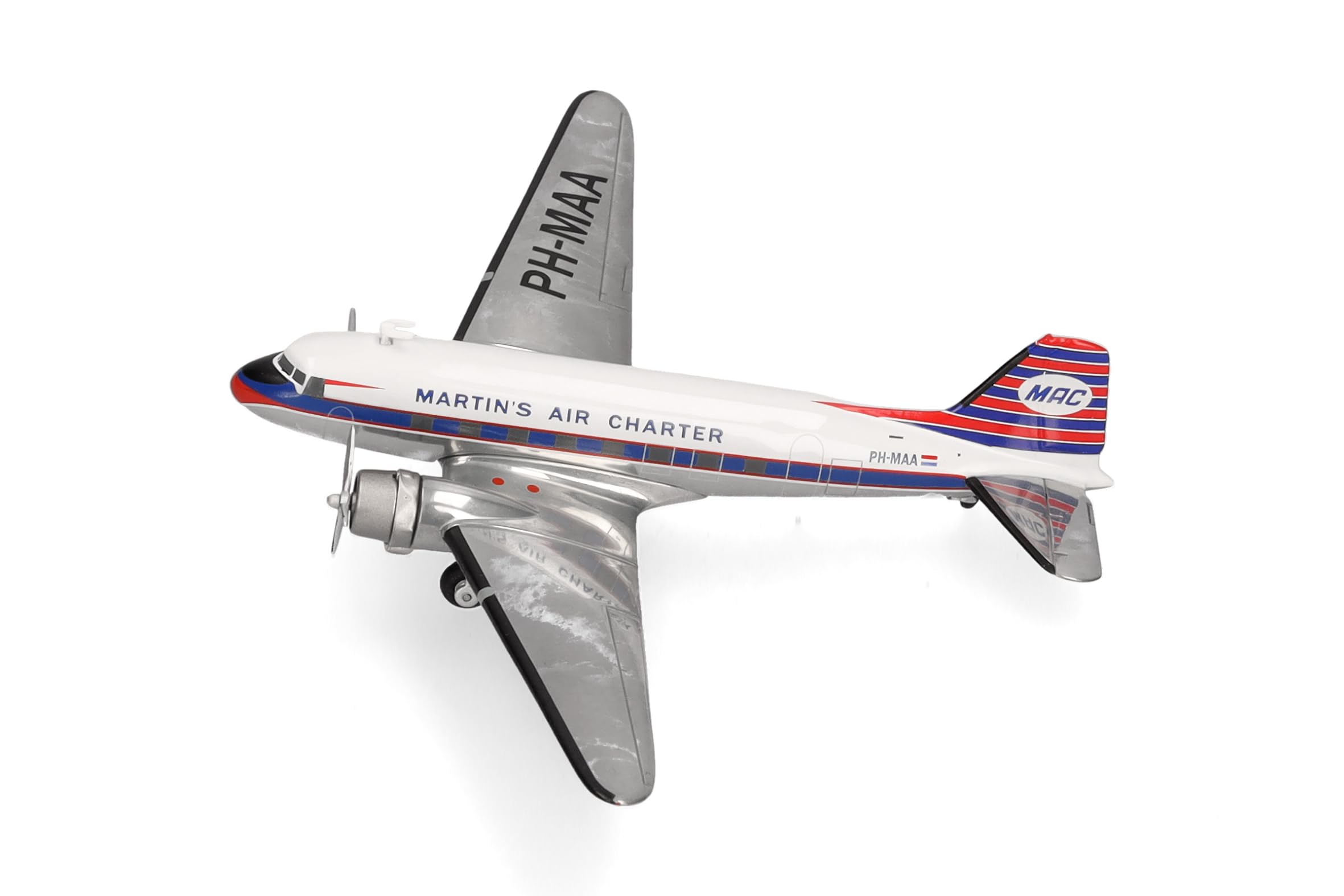 herpa-wings-douglas-dc-3-martin-s-air-modellflugzeug-1-200-metall image 2