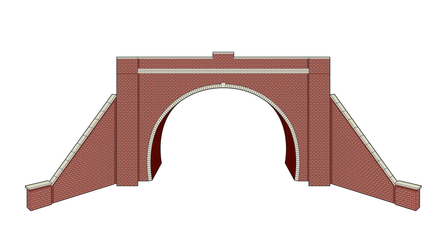 peco-lk12173-tunnelportal-ziegel-zweigleisig-tt120 image 1