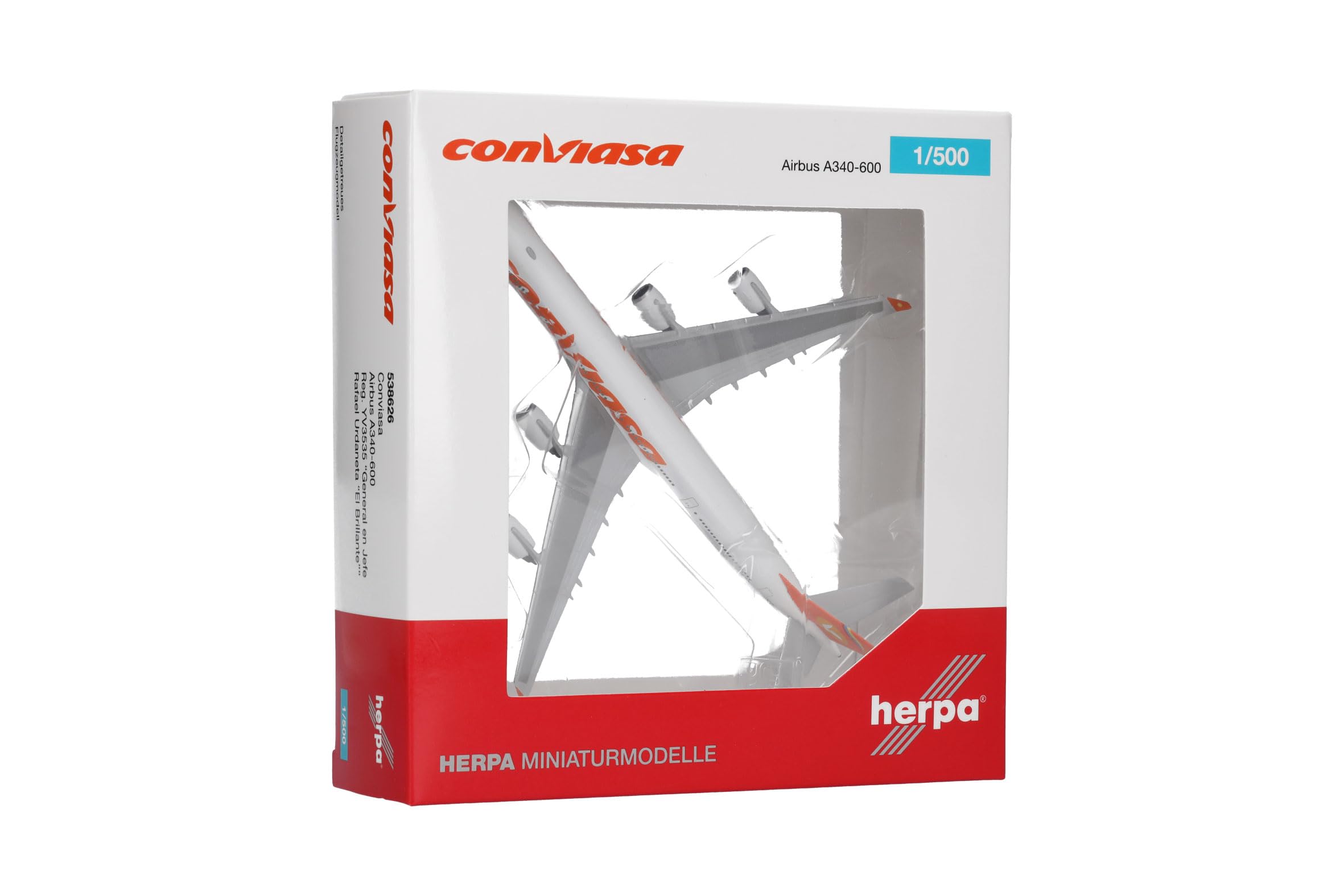 herpa-conviasa-airbus-a340-600-flugzeugmodell-1-500-metall image 4