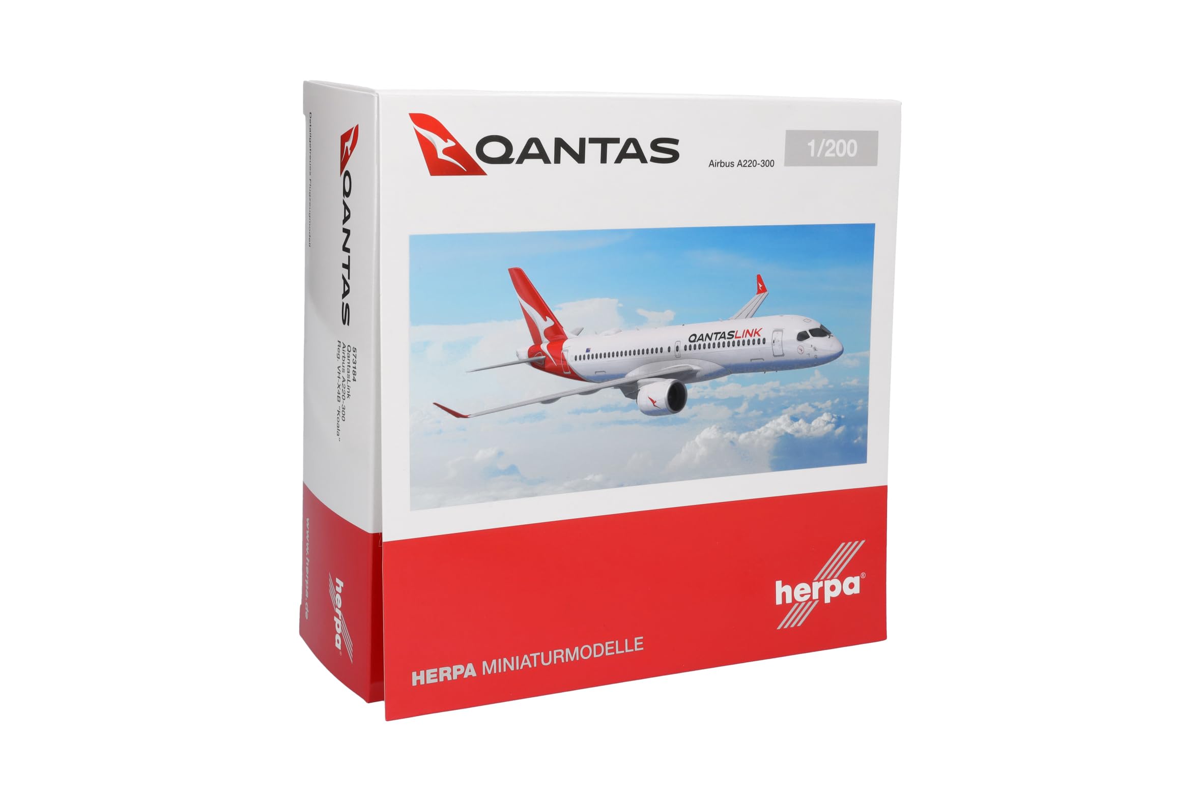 herpa-wings-qantaslink-airbus-a220-300-flugzeugmodell-1-200-metall image 5